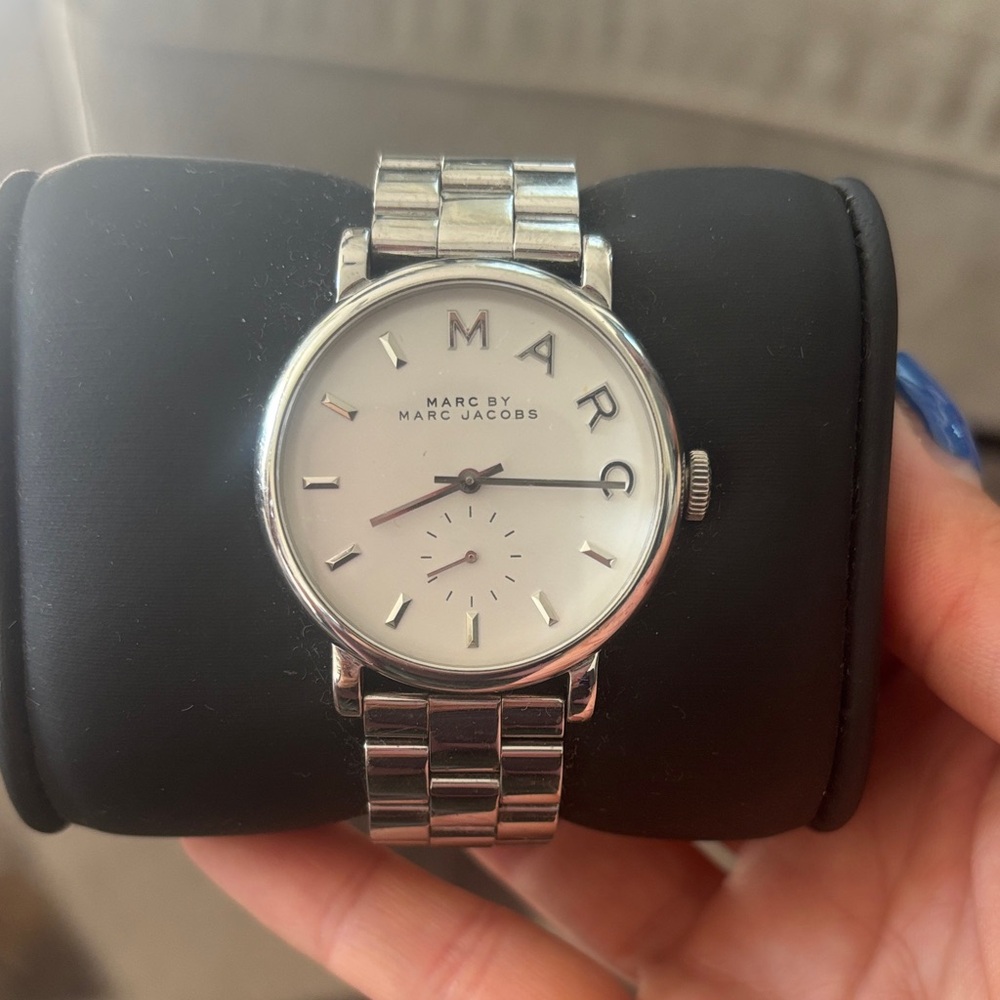 Marc Jacobs Silver and White Women's Watch
